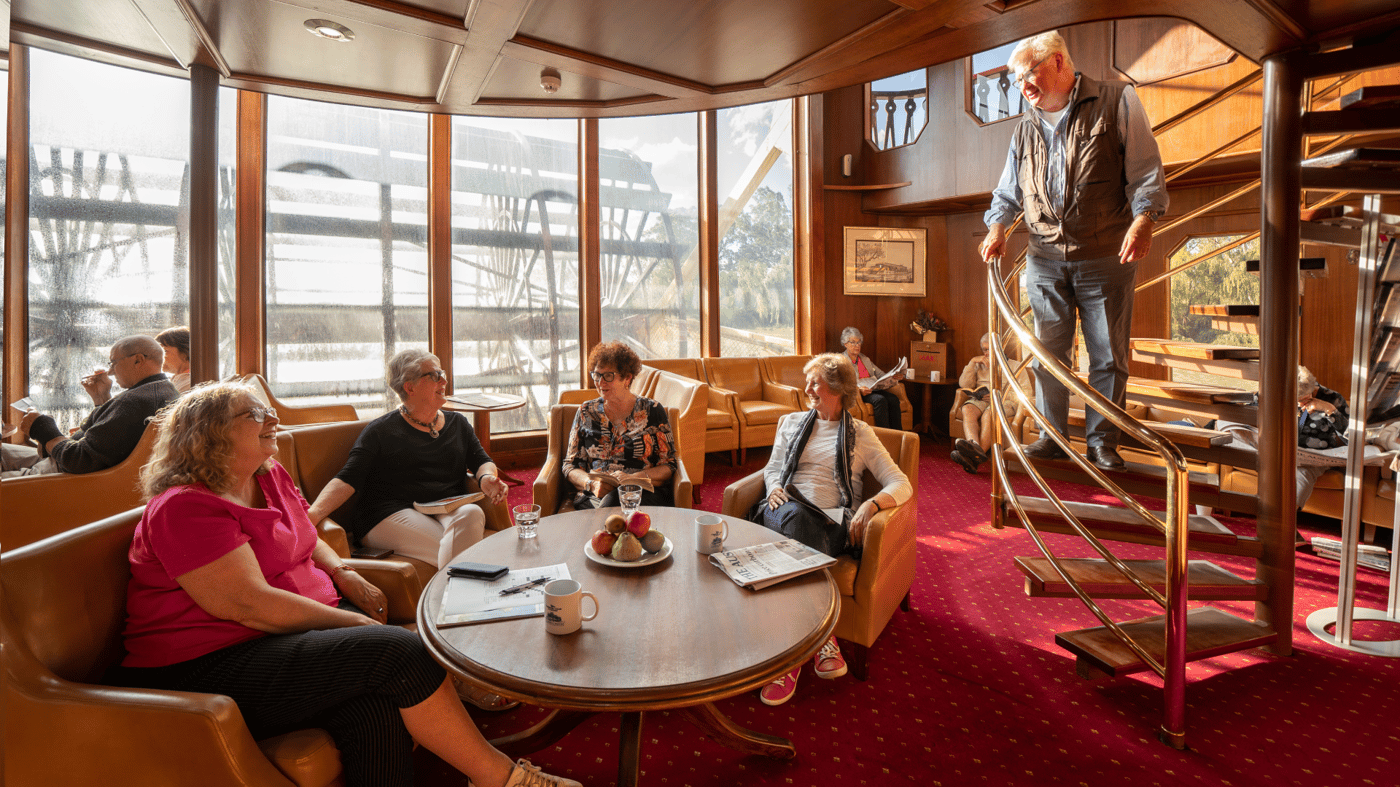 The Murray Princess is a perfect place to mingle with like-minded travel lovers