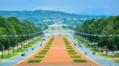 On arrival in Canberra, join a local guide for a tour of Parliament House