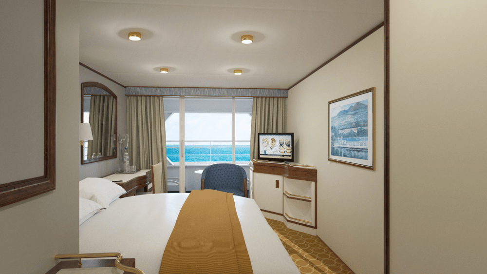 Open your doors and let the outside in! Make the most of your time at sea with your own private Balcony Room and enjoy all the beauty of living on the ocean.