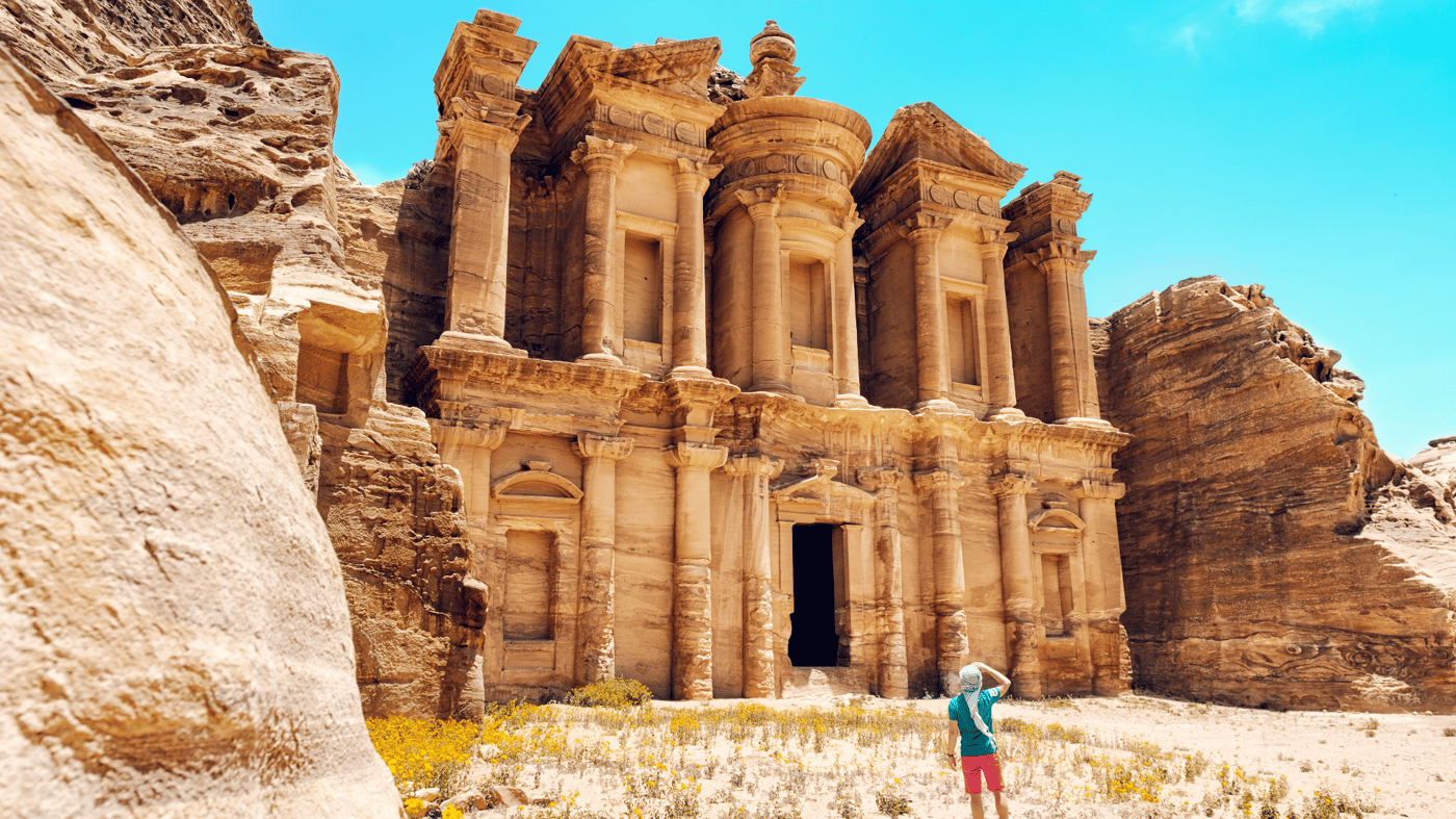 Visit ancient ruins in Jordan