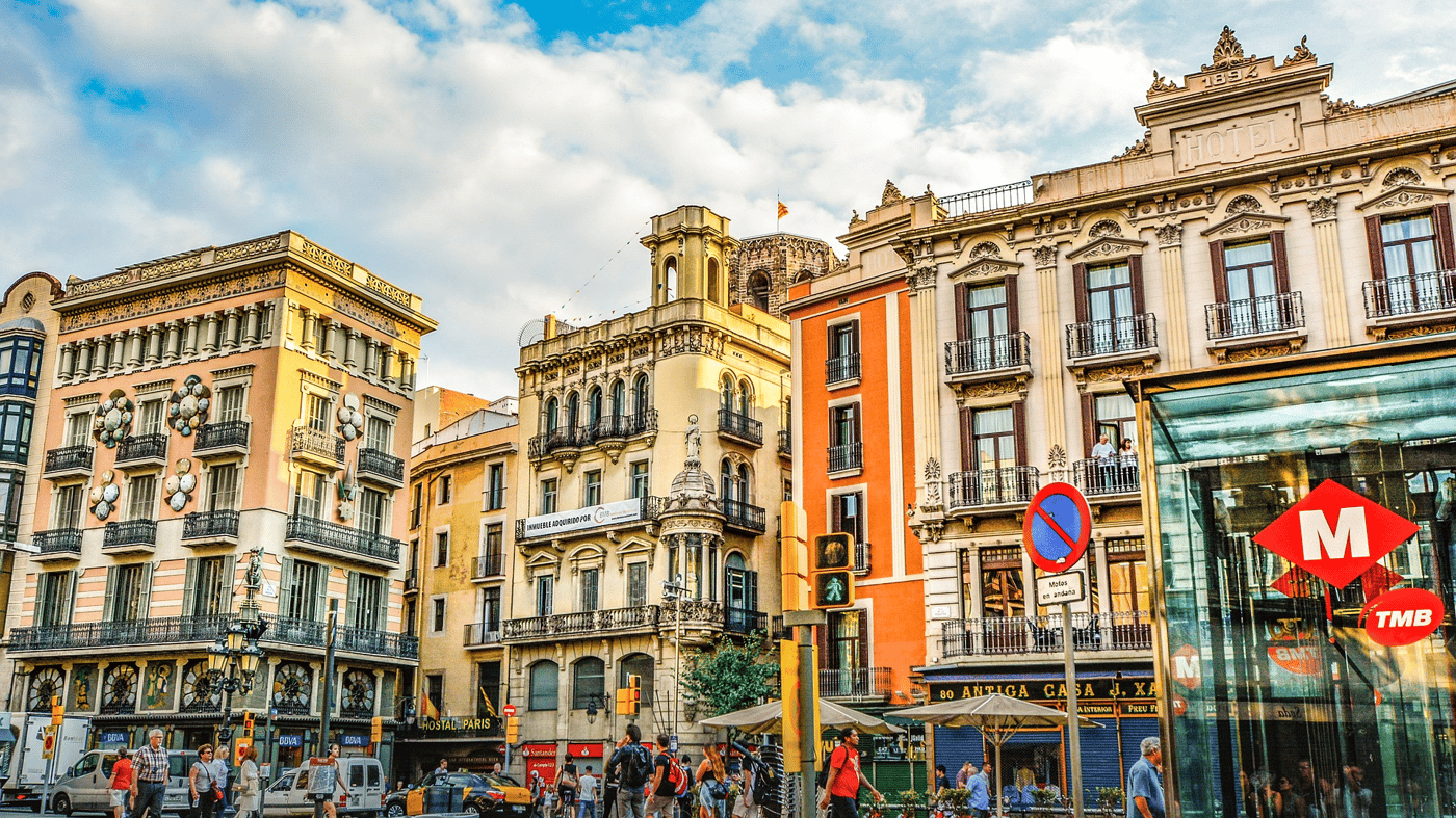 Explore the colourful streets of Barcelona, Spain