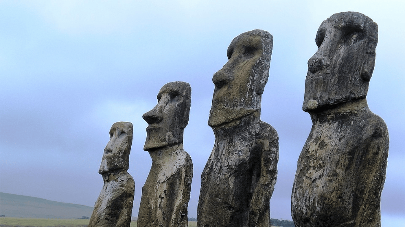Easter Island, Chile is famous for its statues