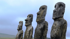 Easter Island, Chile is famous for its statues