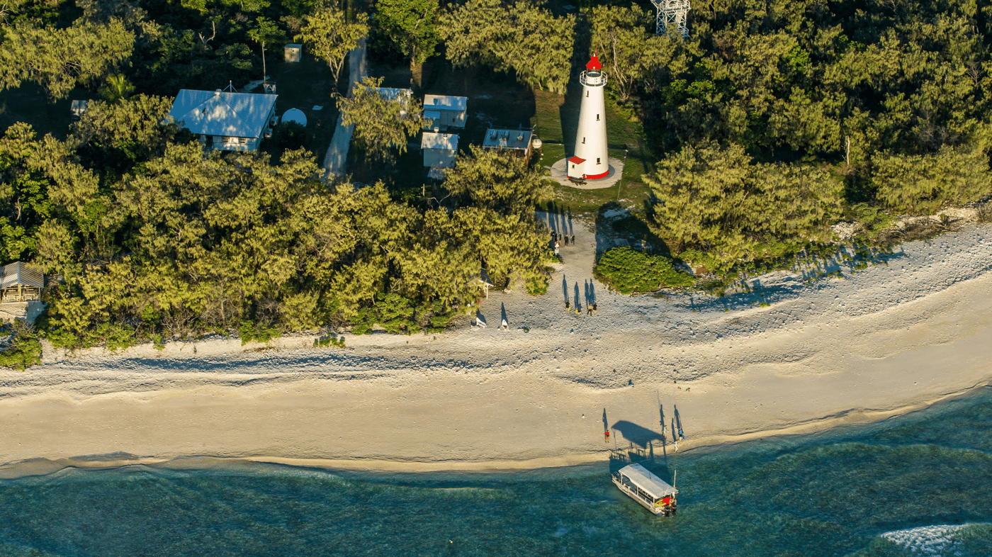 The lighthouse on Lady Elliot Island