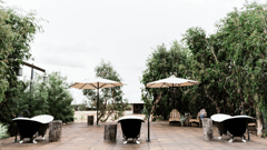 Relax on the bath terrace as you enjoy the views