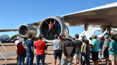 Join a guided tour of the airpark at the QANTAS Founders Museum
