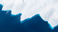 Marvel at the stunning blues and whites of Antarctica