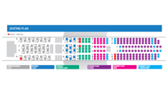 Seating plan for your scenic flight