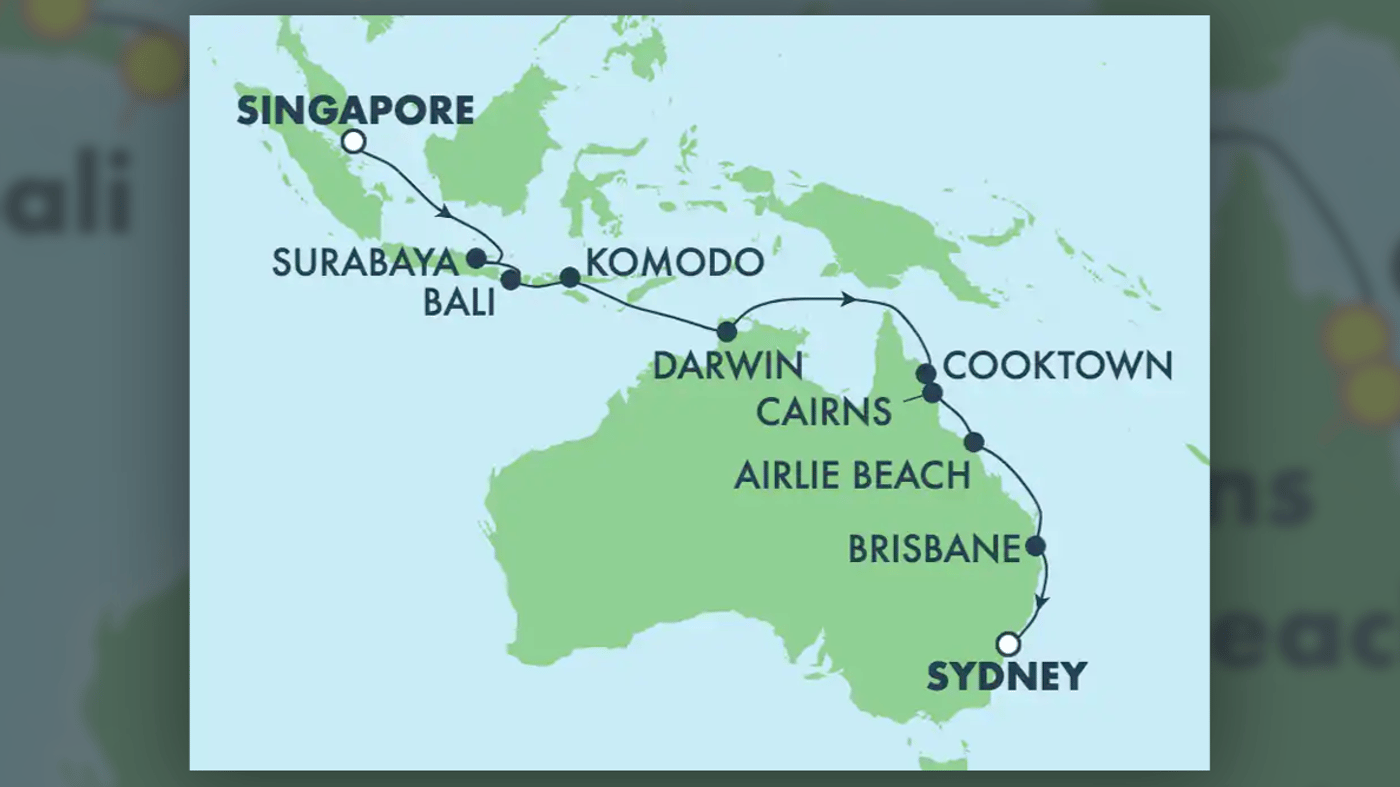 Your cruise map