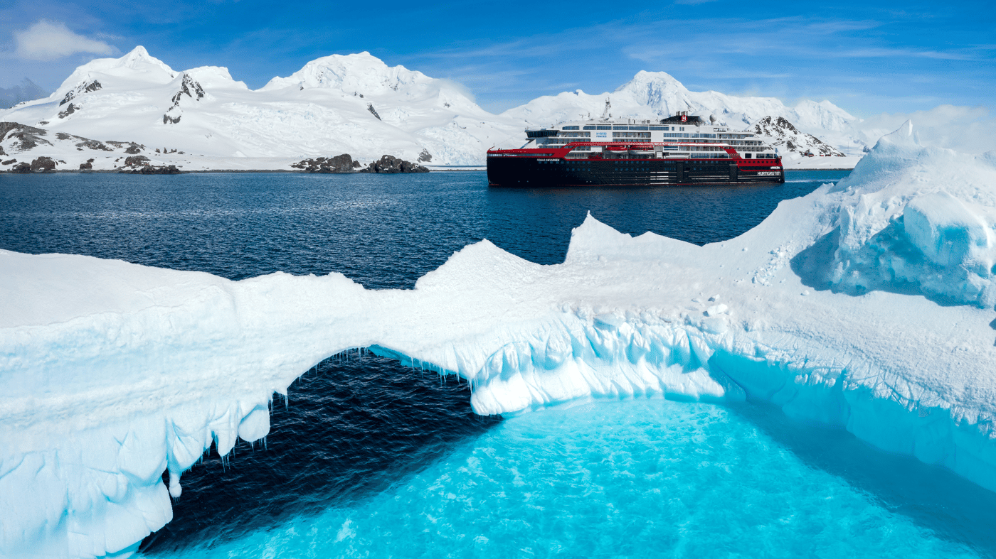 Small ships enable you to get up close to Antarctica