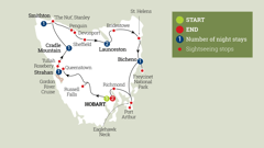 Map of Tasmania