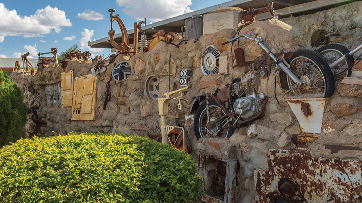 Visit Arnos Wall, the musical fence in Winton