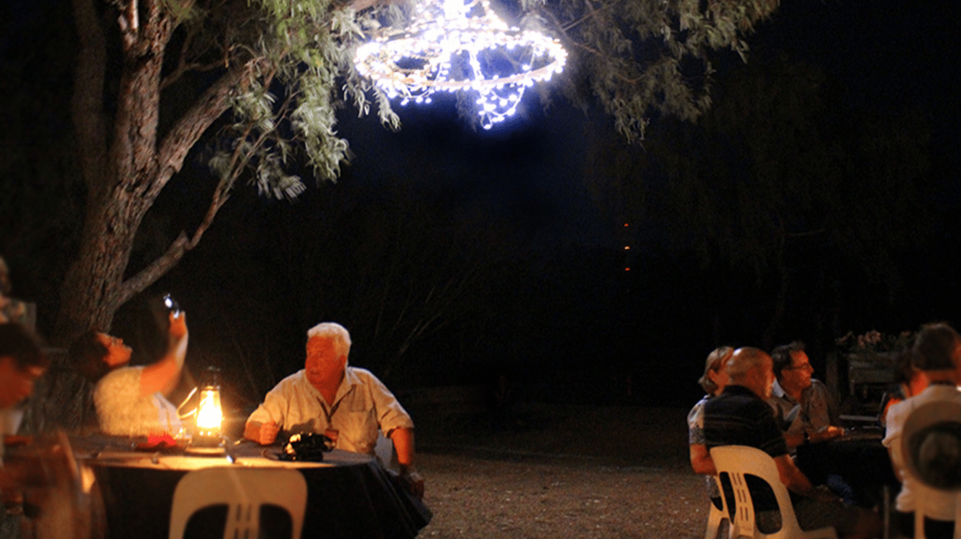 Enjoy a two-course dinner under the stars after your sunset cruise