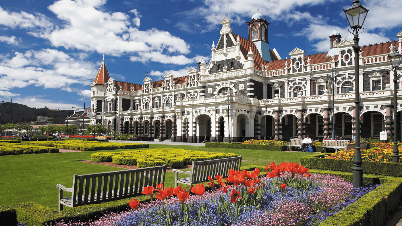Enjoy a city tour of Dunedin, known as the ‘Edinburgh of the South'