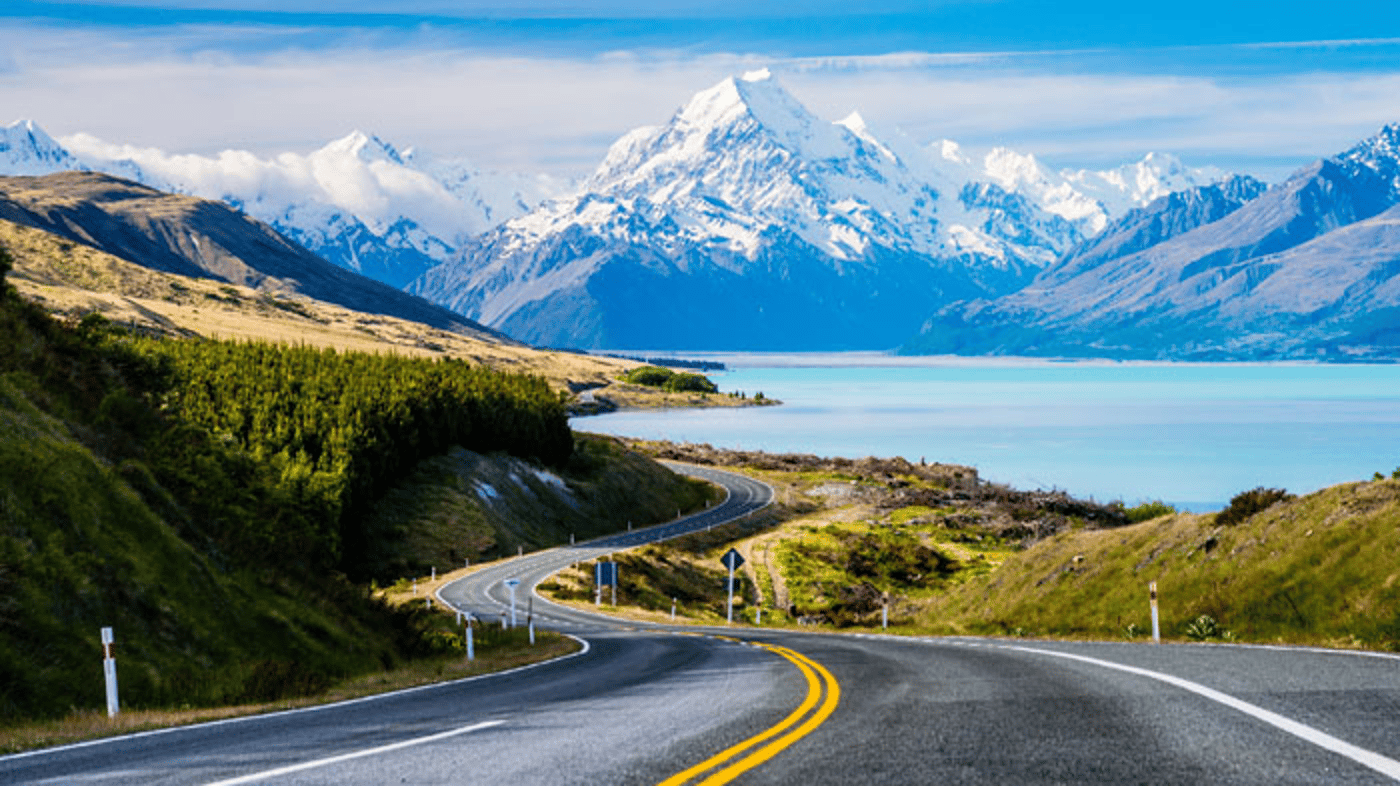 Enjoy the majestic views as you make your way to Mt Cook