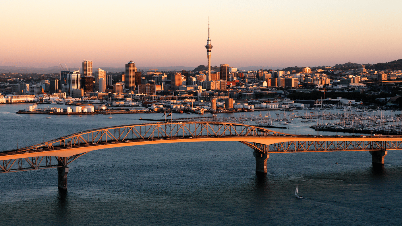 Your tour ends in Auckland