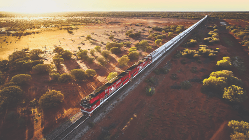 Travel on the iconic Ghan rail journey between Adelaide and Darwin