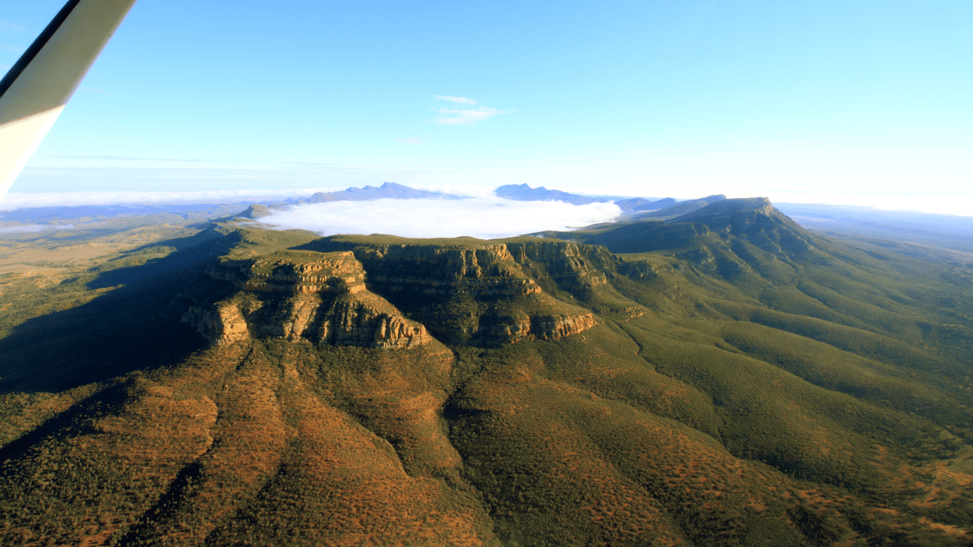 Wilpena Pound is stunning from the air