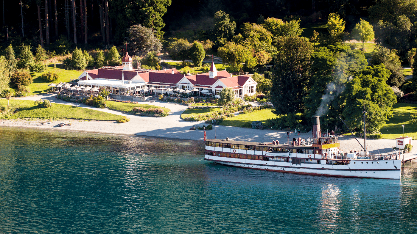 Board the vintage steamship TSS Earnslaw and cruise to Walter Peak Station for a gourmet Christmas lunch