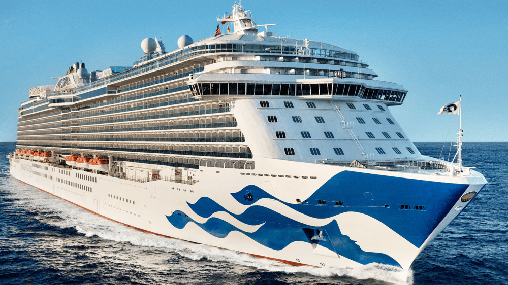 You'll be cruising on the Royal Princess