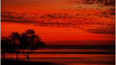 See the spectacular Gulf of Carpentaria sunset