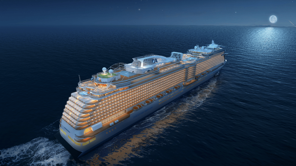 Discovery Princess at night