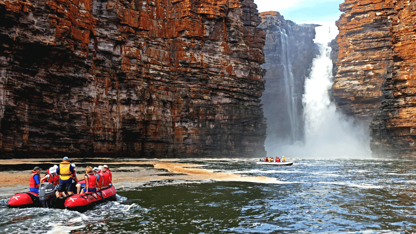 Get up close to King George River and its falls