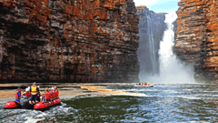 Get up close to King George River and its falls