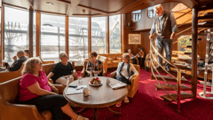 Enjoy a warm and welcoming on-board atmosphere
