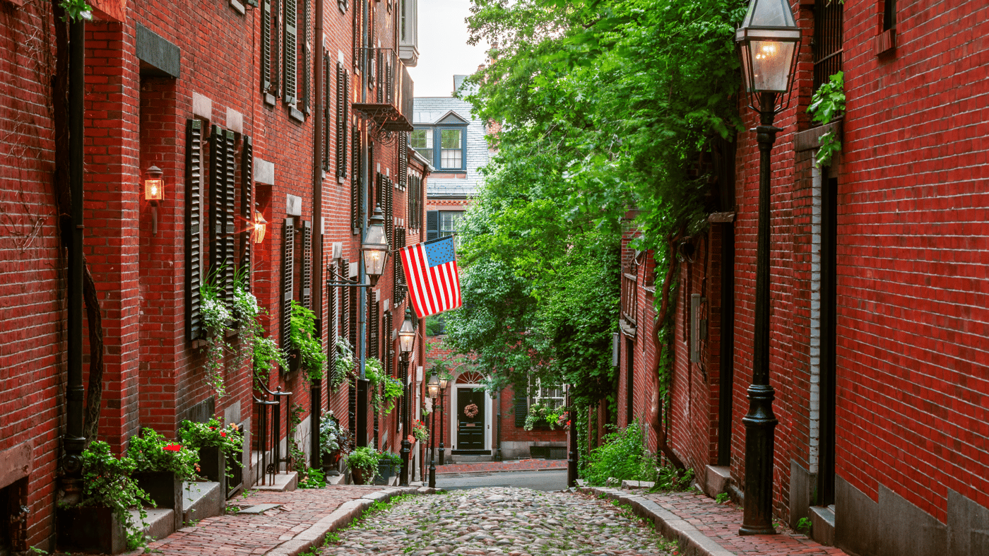 Historic streets of Boston 