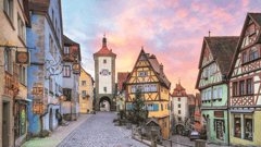 Medieval Streets, Rothenburg, Germany