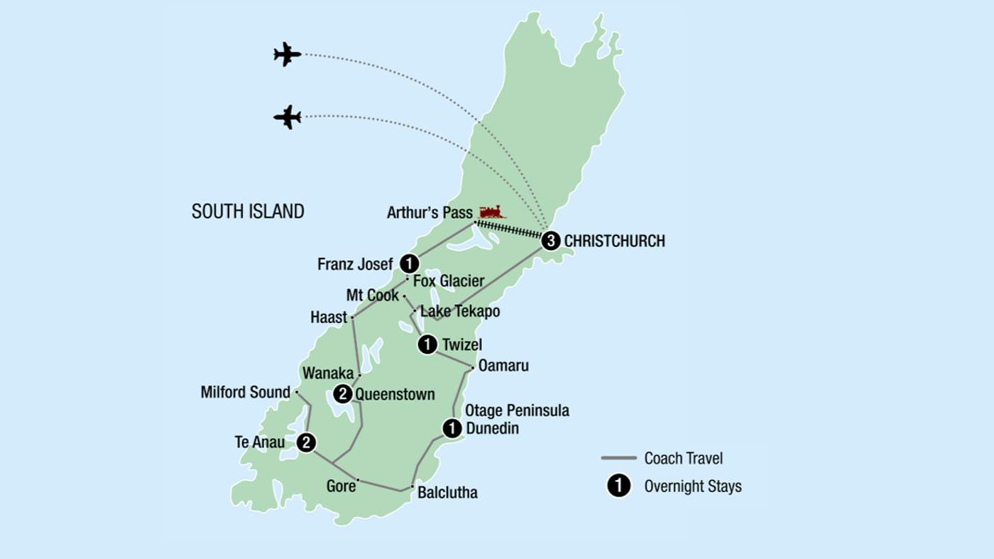 Your tour at a glance 