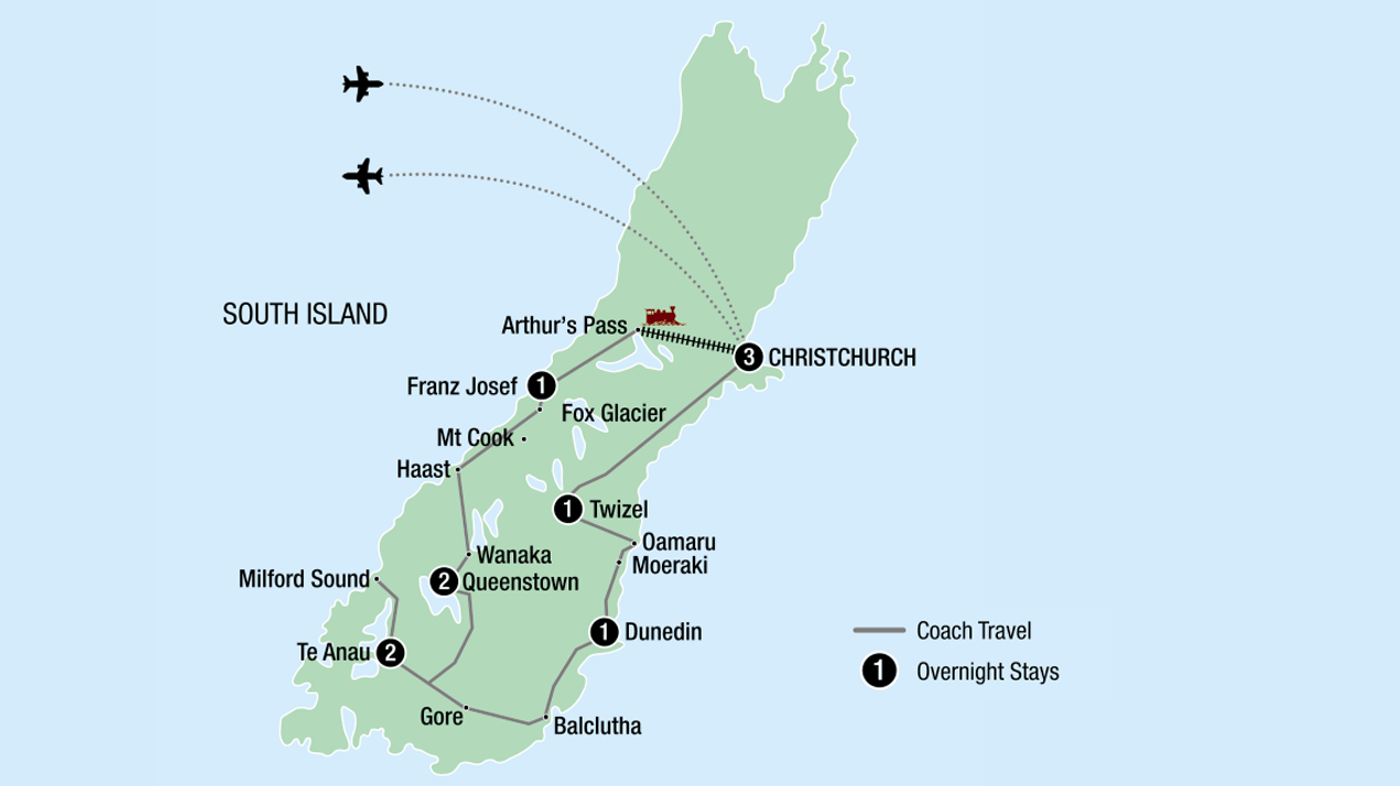 Your tour at a glance 