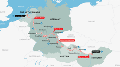 [Sample itinerary] The Budapest-Amsterdam route is already among the most popular picks for 2023. This extended 15-day itinerary, usually $12,499pp, can now be secured from $9,889pp.