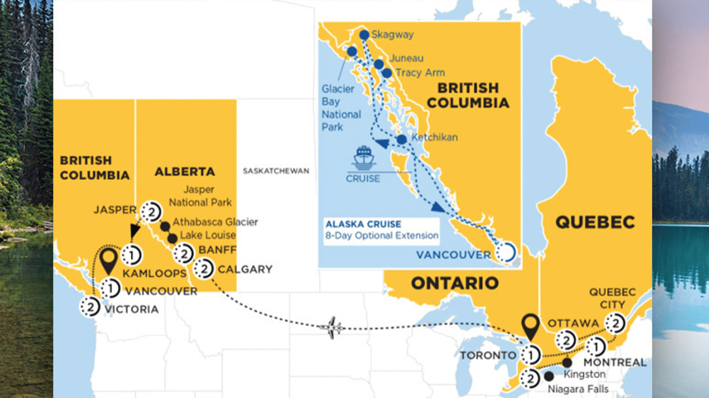 Your tour at a glance 
