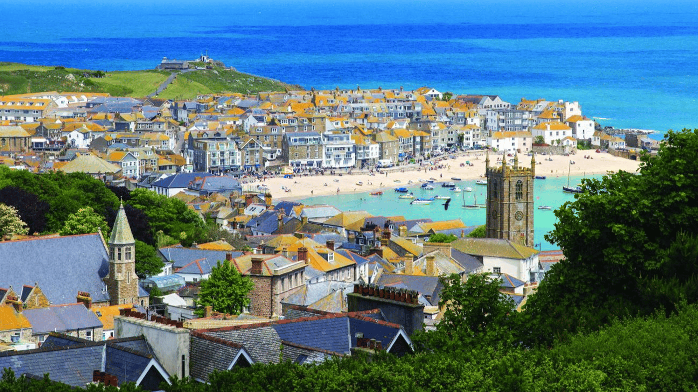 Coastal town of St Ives 
