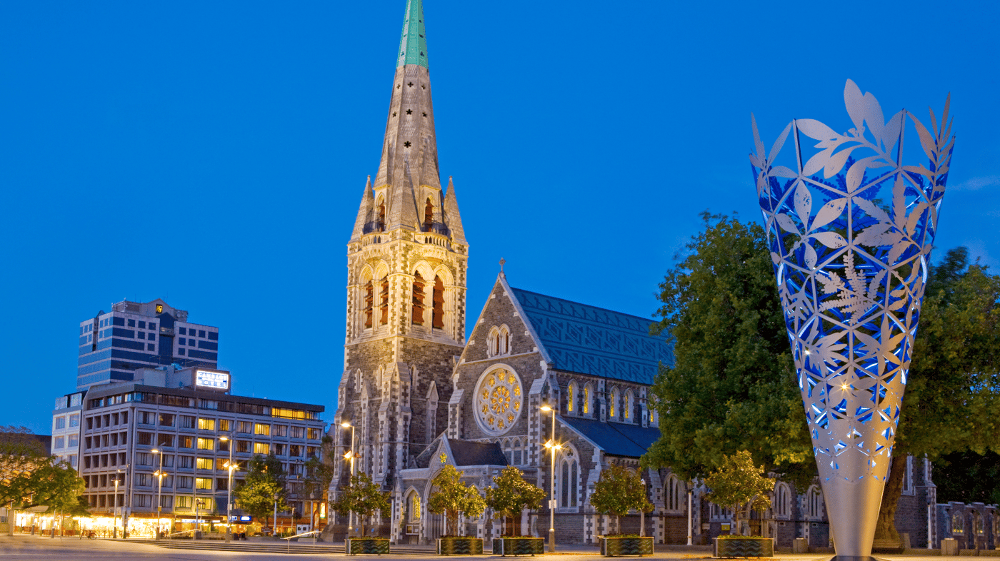 Your tour ends in Christchurch 