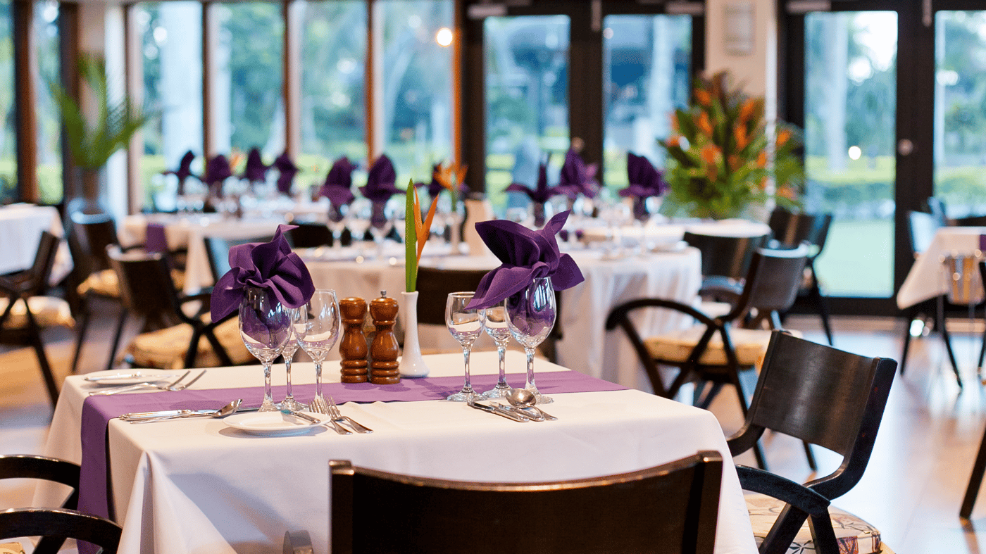 Fine dining at the Talei restaurant