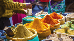 Spice markets, Delhi, India