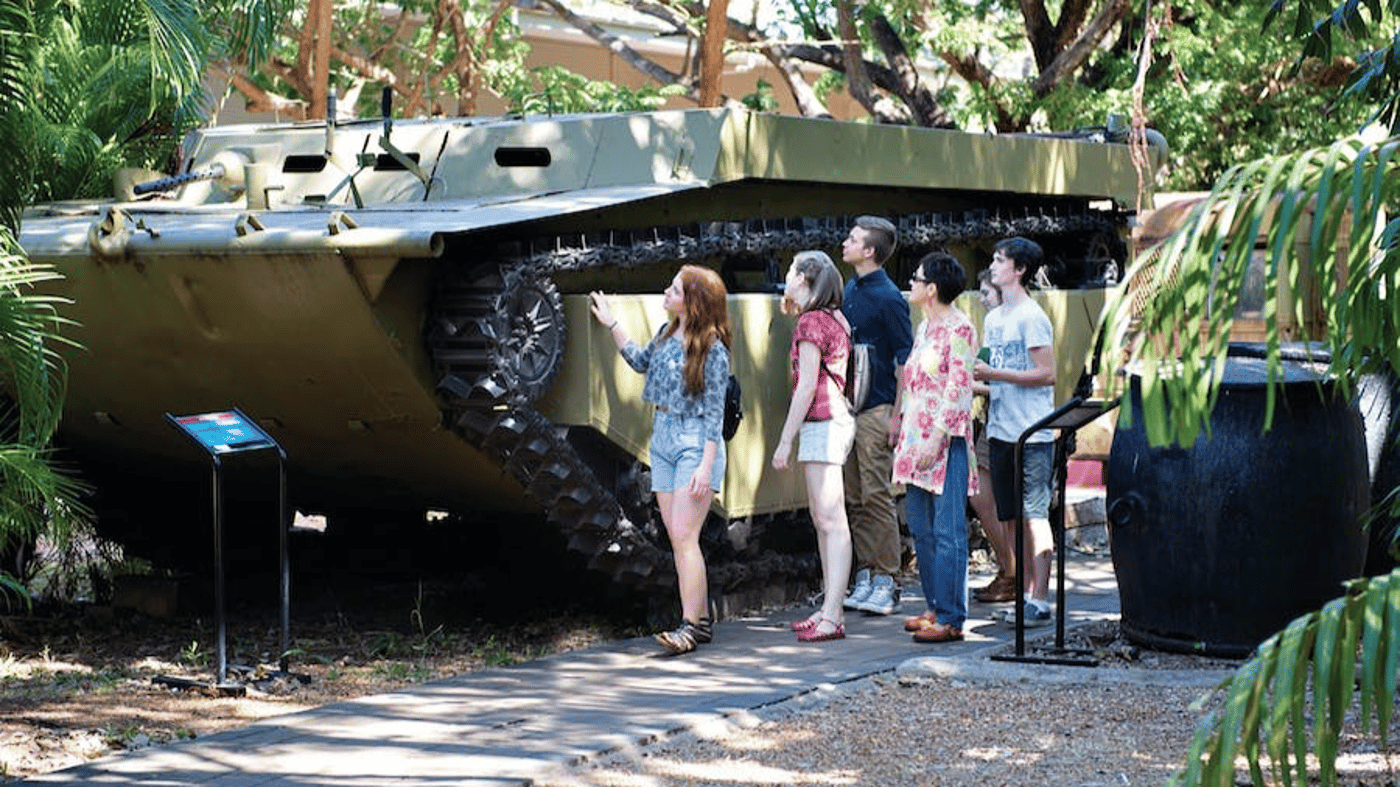 The Darwin Military Museum is just one of the this tour's fascinating and emotional experiences.