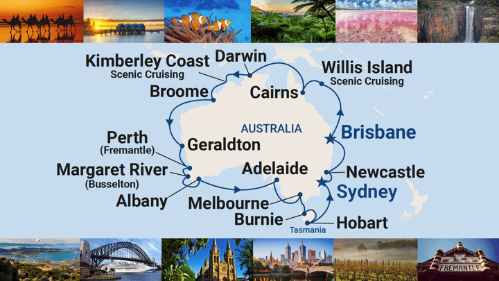 Circle Australia on an amazing Coral Princess roundtrip (Sydney & Brisbane departures, 2023 & 2024)