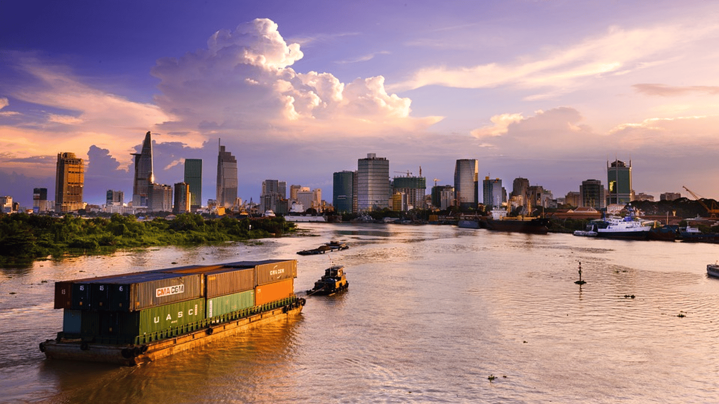 Ho Chi Minh at Sunset, Vietnam