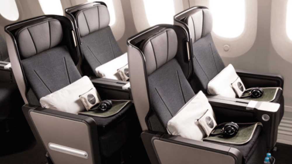 Business Class seats onboard 