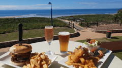 Stop by the charming Tannum Sands Hotel (hotel lunch not included)