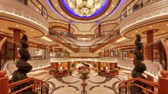 Grand Lobby on the Queen Elizabeth 