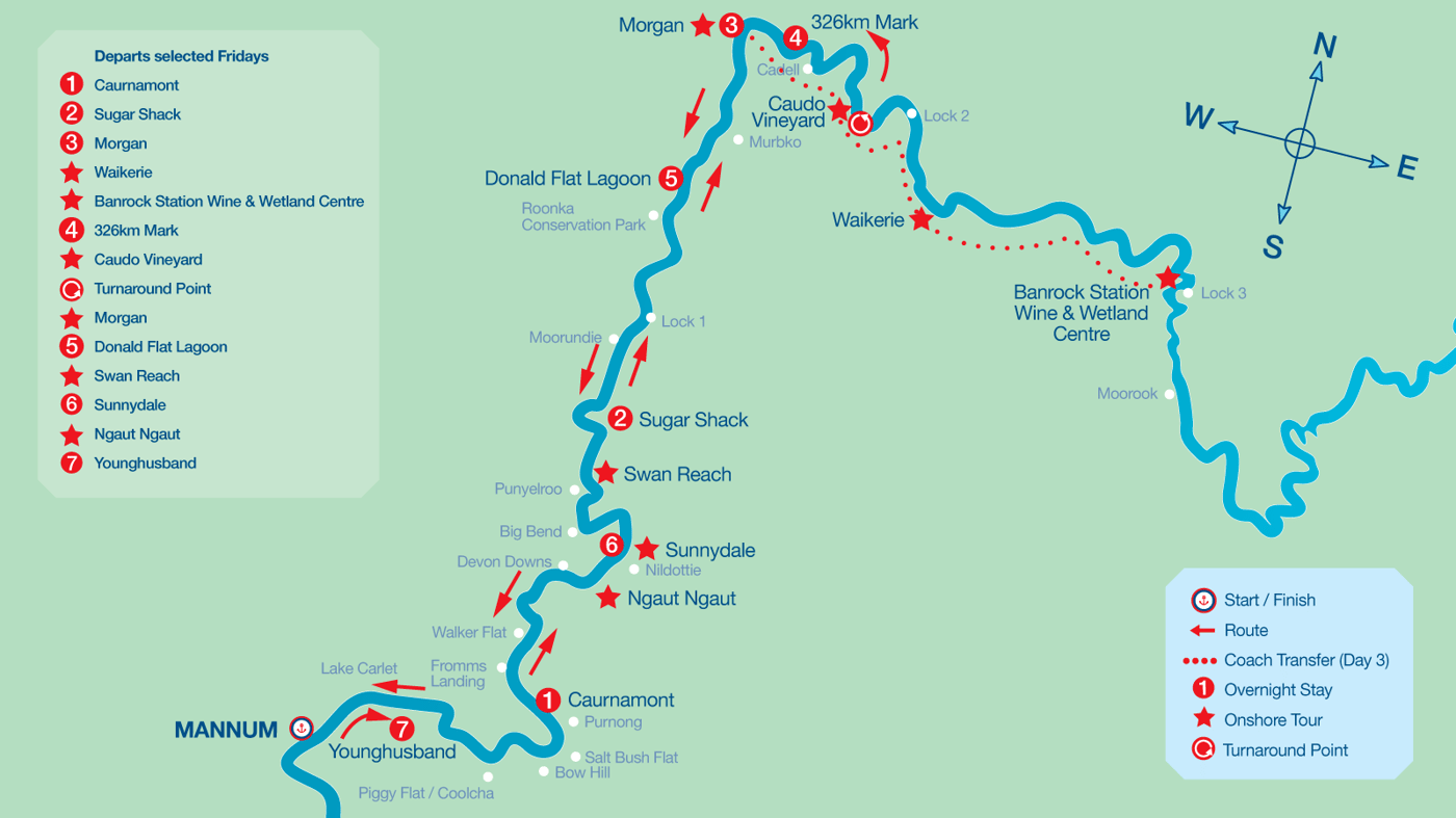 The 19 January departure offers a slightly different itinerary, ideal for those who love their wine and produce.