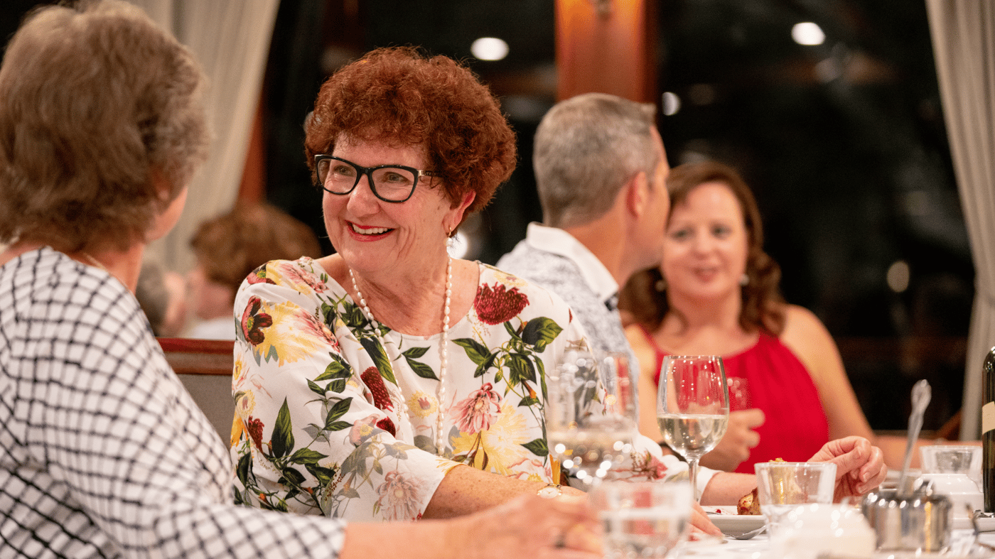 Enjoy sumptuous onboard dinners 