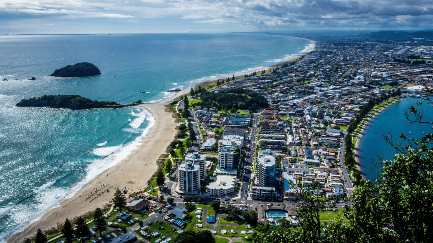 The town by the sea, Tauranga, New Zealand