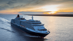 Queen Victoria, at sea