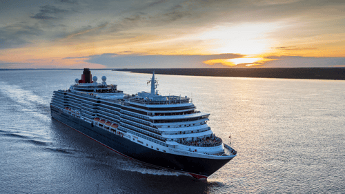 Queen Victoria, at sea